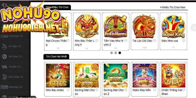 Điểm qua một vài tựa game quay hũ đỉnh cao tại hệ thống